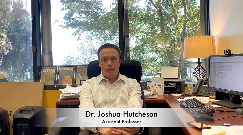 Dr. Joshua Hutcheson, Assistant Professor, Biomedical Engineering, Florida International University