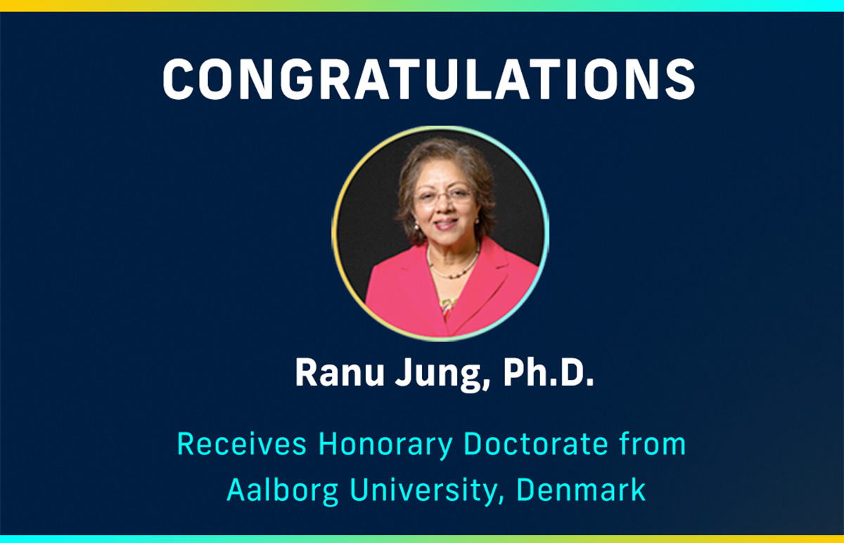Ranu Jung, Ph.D. Receives Honorary Doctorate from  Aalborg University, Denmark.