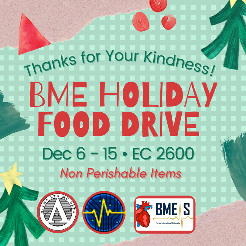 BME Holiday Food Drive Announcement